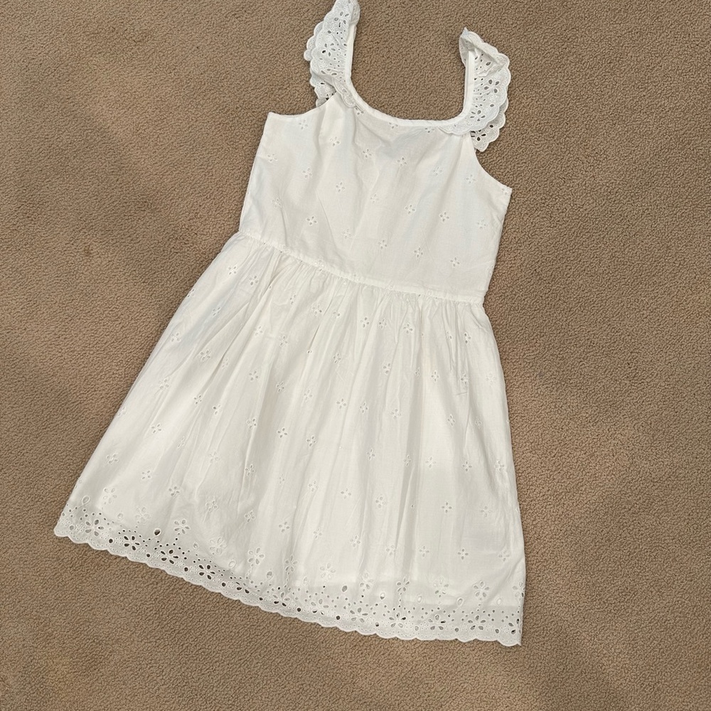 White eyelet dress